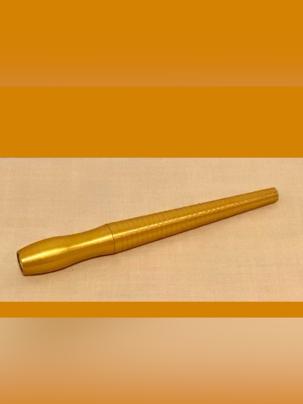 Golden Metallic Ring Sizer measuring tool